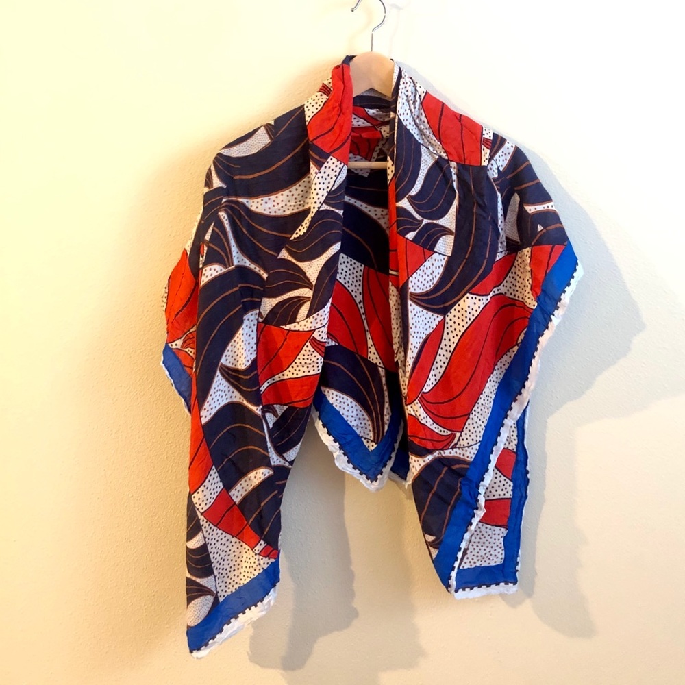 Anthropologie Abstract Art Scarf.
